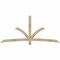Ekena Millwork Davenport Rough Sawn Timber Gable Bracket, Douglas Fir, 96"W x 44"H x 4"D x 4"F, 11/12 Pitch GBW096X44X0404DAV00RDF - alternate 1
